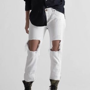 White One Teaspoon Awesome Baggies jean